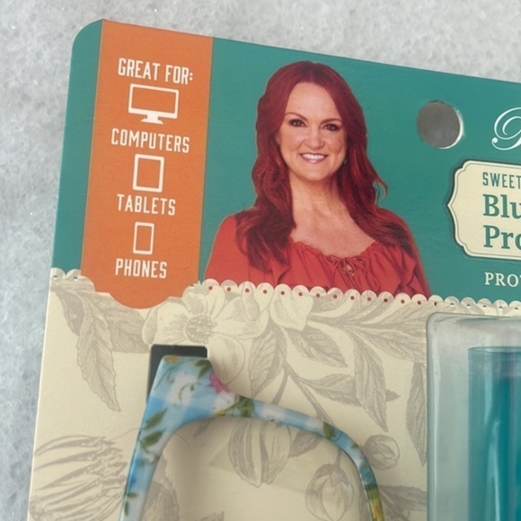 The Pioneer Woman glasses floral blue light screen protection glasses,case NWT - Picture 2 of 6